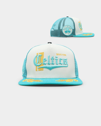 Pro Standard Boston Celtics Visor Elite Trucker Eggshell/Teal