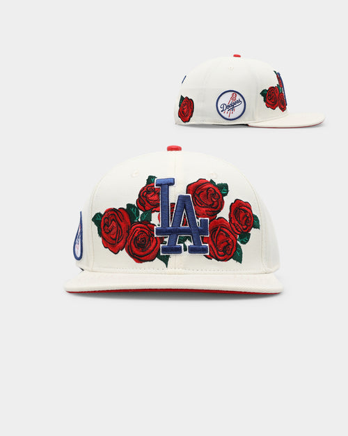 Pro Standard Los Angeles Dodgers Roses Snapback Egg Shell