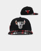 Pro Standard Chicago Bulls Prop Prep Plaid Snapback Black