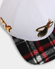 Pro Standard Miami Heat Pro Prep Plaid Brim Snapback White