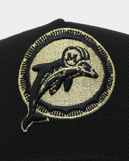 New Era Miami Dolphins 'Gold Links' 9FORTY A-Frame Snapback Black