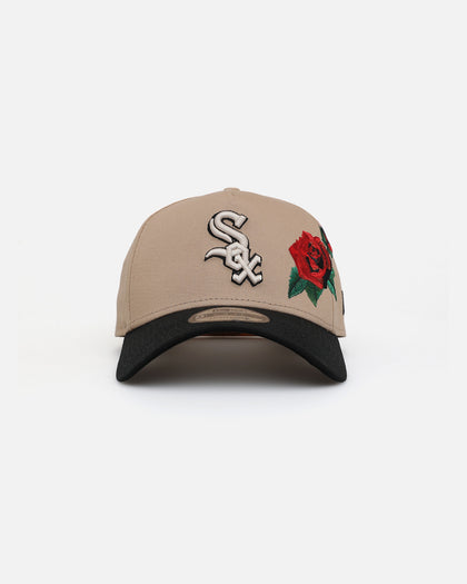 New Era Chicago White Sox 'Tumbleweed Roses' 9FORTY A-Frame Snapback Camel/Black/Stone