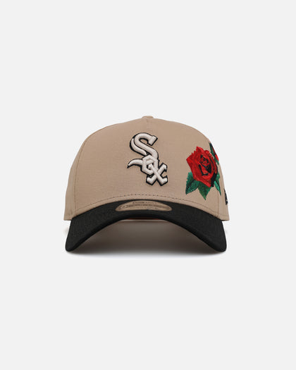 New Era Chicago White Sox 'Tumbleweed Roses' 9FORTY A-Frame Snapback Camel/Black/Stone