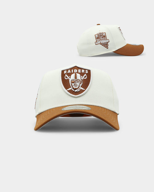 New Era Las Vegas Raiders 'Toasted Peanut' 2-Tone 9FORTY A-Frame Snapback White