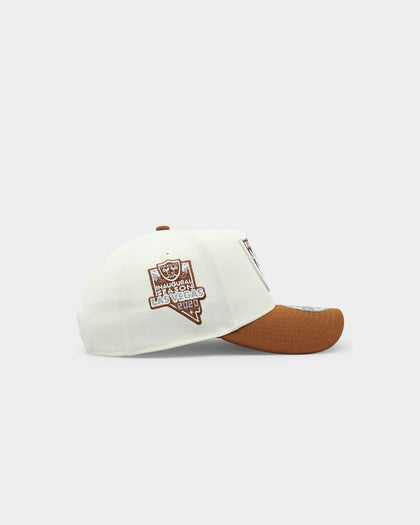 New Era Las Vegas Raiders 'Toasted Peanut' 2-Tone 9FORTY A-Frame Snapback White