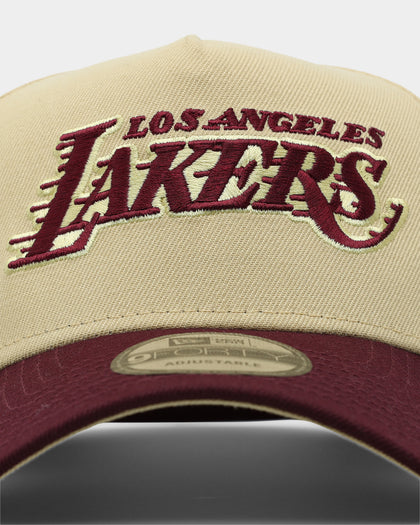 New Era Los Angeles Lakers 9FORTY A-Frame 2-Tone Snapback Gold