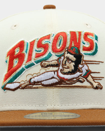New Era Buffalo Bisons 'Toasted Peanut' 2-Tone 59FIFTY Fitted White