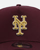 New Era New York Mets 'Golden Port' 9FORTY A-Frame Snapback Dark Purple