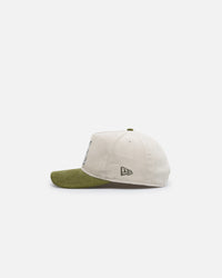 New Era Atlanta Braves  'Dusty Olive Corduroy' Golfer Pre-Curved Snapback Green Med