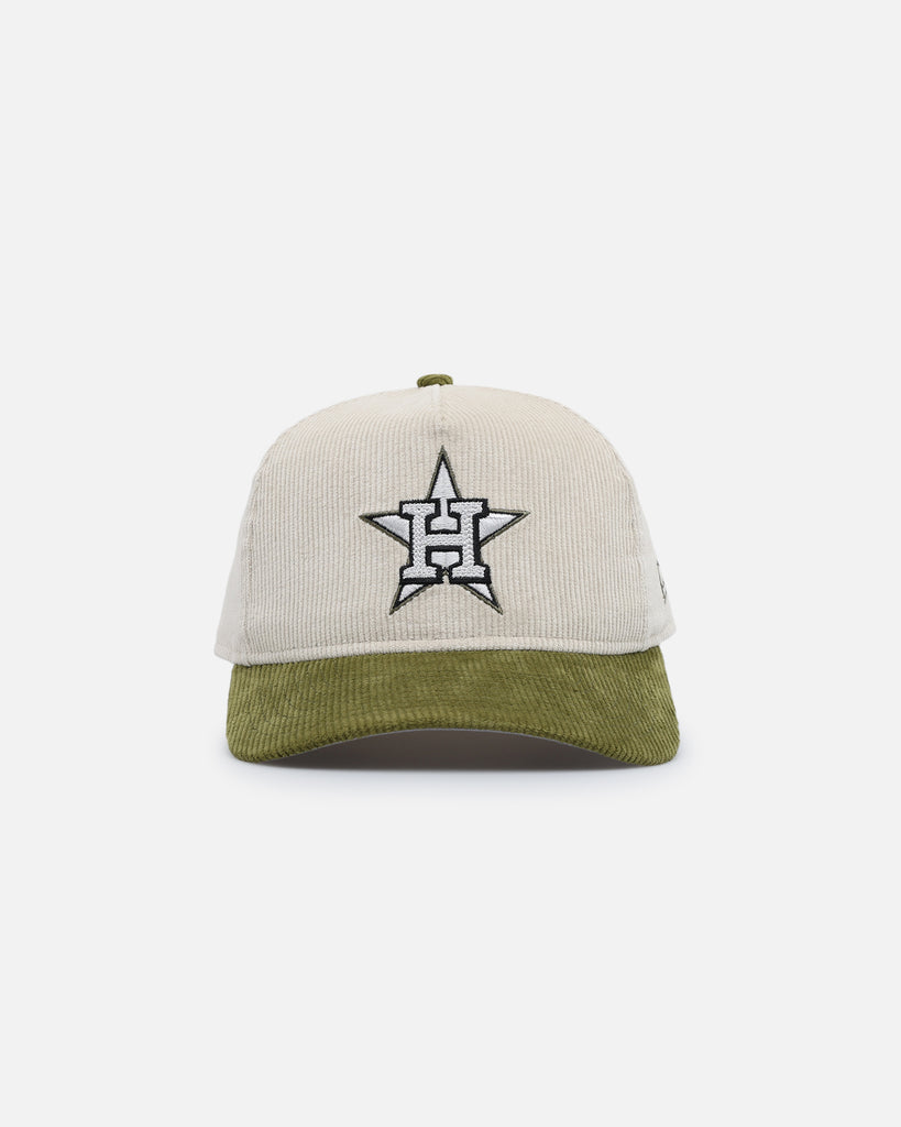 New Era Houston Astros 'Dusty Olive Corduroy' Golfer Pre-Curved