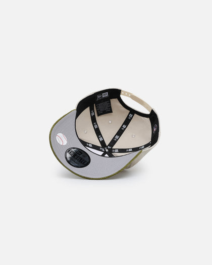 New Era Houston Astros 'Dusty Olive Corduroy' Golfer Pre-Curved Snapback Green Med