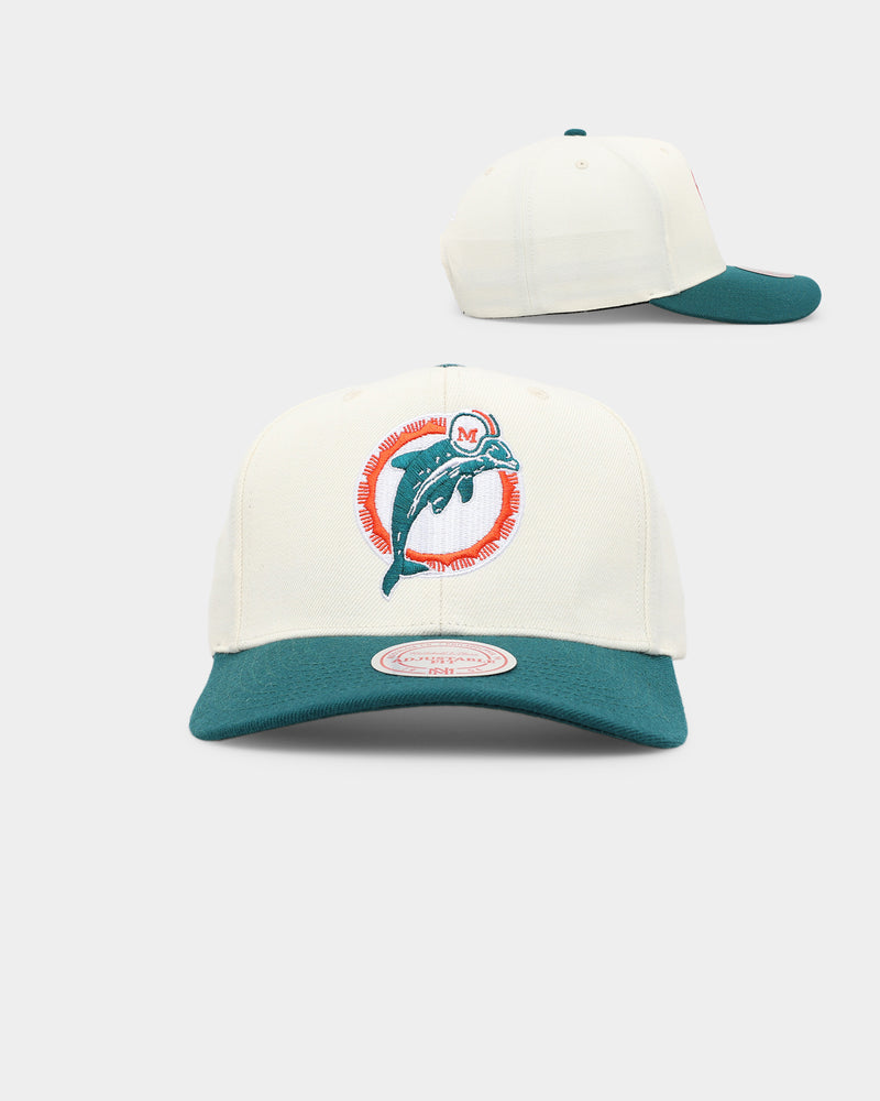 Mitchell & Ness Miami Dolphins Go Team Go OG Snapback Vintage Cream