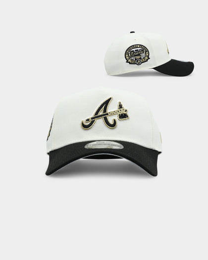 New Era Atlanta Braves 'White Gold' 9FORTY A-Frame Snapback Chrome/Black
