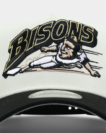 New Era Buffalo Bisons 'White Gold' 9FORTY A-Frame Snapback Chrome/Black