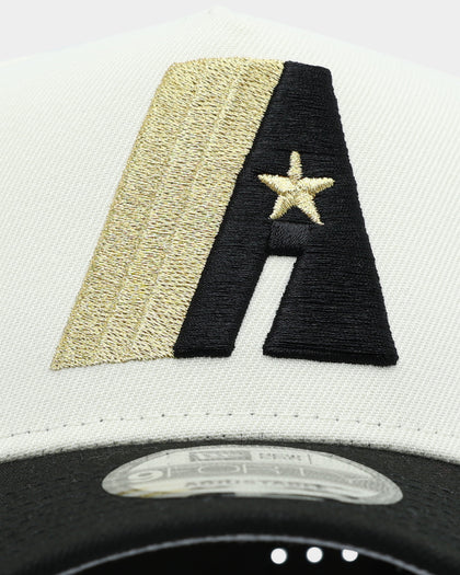 New Era Houston Astros 'White Gold' 9FORTY A-Frame Snapback Chrome/Black