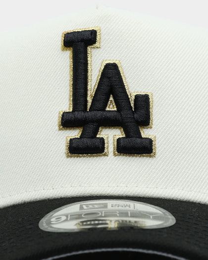 New Era Los Angeles Dodgers 'White Gold' 9FORTY A-Frame Snapback Chrome/Black