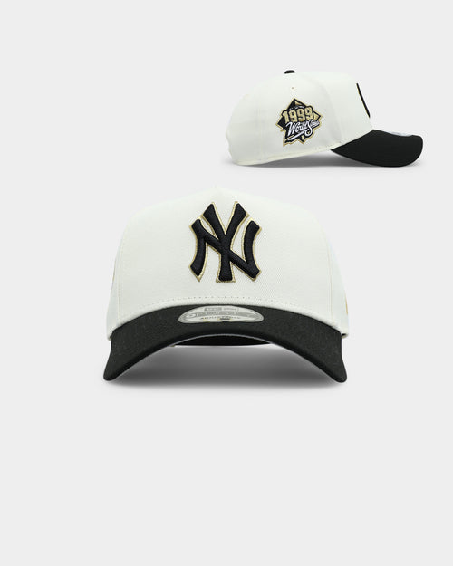 New Era New York Yankees 'White Gold' 9FORTY A-Frame Snapback Chrome/Black
