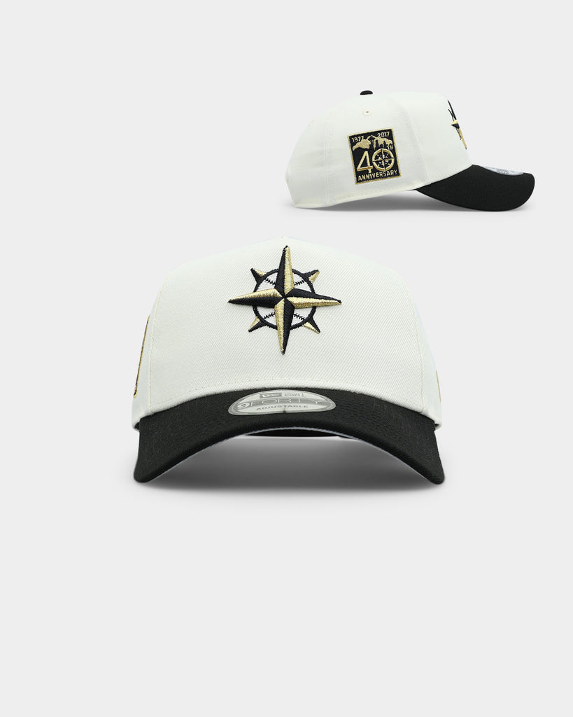 New Era Seattle Mariners 'White Gold' 9FORTY AFrame Snapback Chrome/B