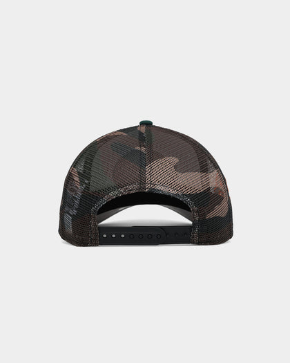 New Era X Nascar 9FORTY A-Frame Trucker Snapback Dark Green/Camo