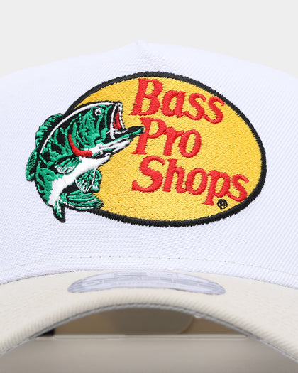 New Era X Nascar 9FORTY A-Frame Trucker Snapback Stone/White