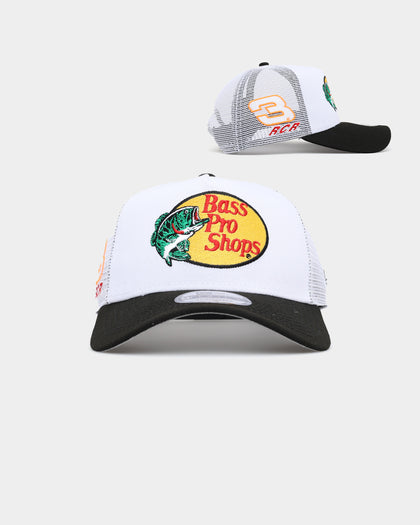 New Era X Nascar 9FORTY A-Frame Trucker Snapback White/Black