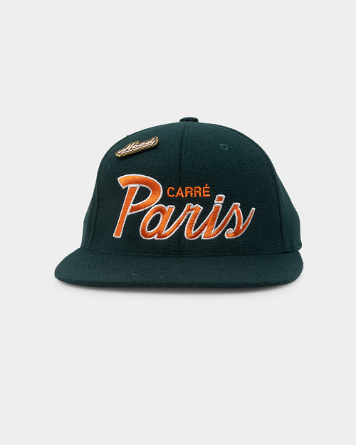 Carre X Hood Paris Script Snapback Forest