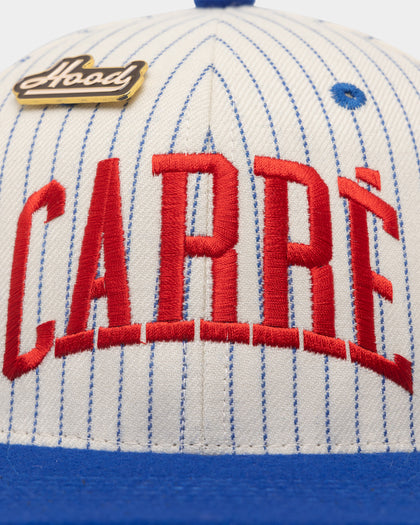 Carre Hood Pinstripe Snapback Ivory/Royal