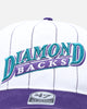 47 Brand Arizona Diamondbacks 'Double Header Pinstripe' '47 Hitch Snapback White