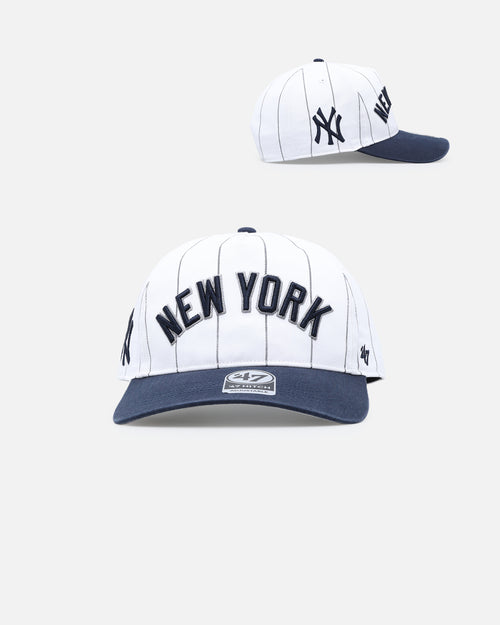47 Brand New York Yankees 'Double Header Pinstripe' '47 Hitch Snapback White