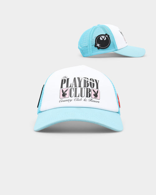 Playboy X Culture Kings Club Trucker Snapback Light Blue
