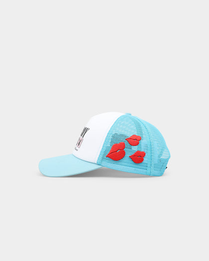 Playboy X Culture Kings Club Trucker Snapback Light Blue