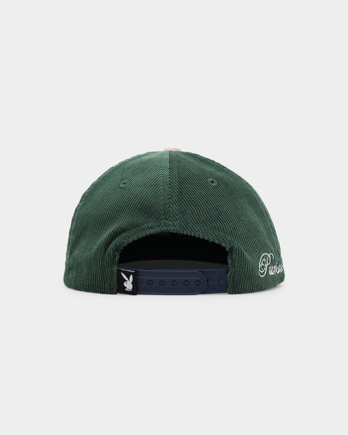 Playboy X Culture Kings Script Snapback Forest Green/Off White