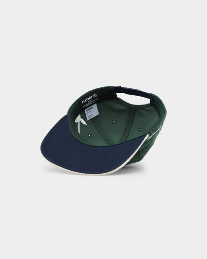 Playboy X Culture Kings Script Snapback Forest Green/Off White