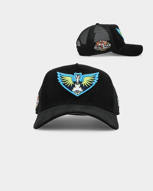 New Era Women's Dallas Wings 'WNBA All Star' 9FORTY A-Frame Trucker Snapback Black