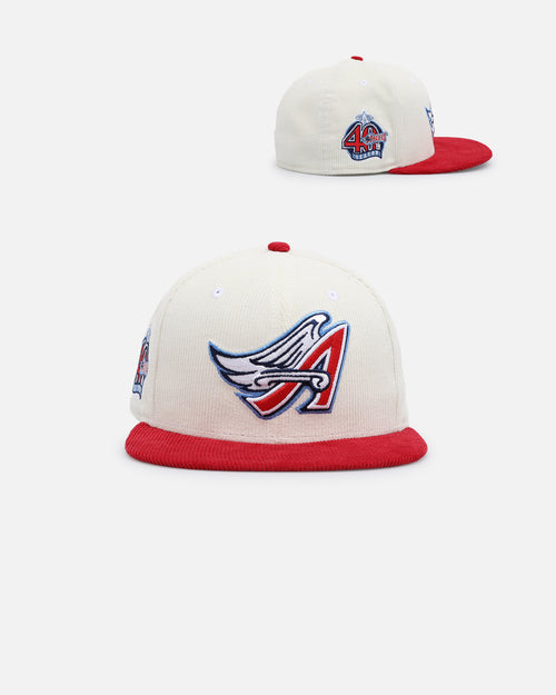 New Era Anaheim Angels '2-Tone Corduroy' 59FIFTY Fitted Chrome/Red