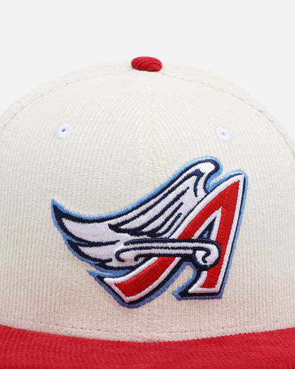 New Era Anaheim Angels '2-Tone Corduroy' 59FIFTY Fitted Chrome/Red