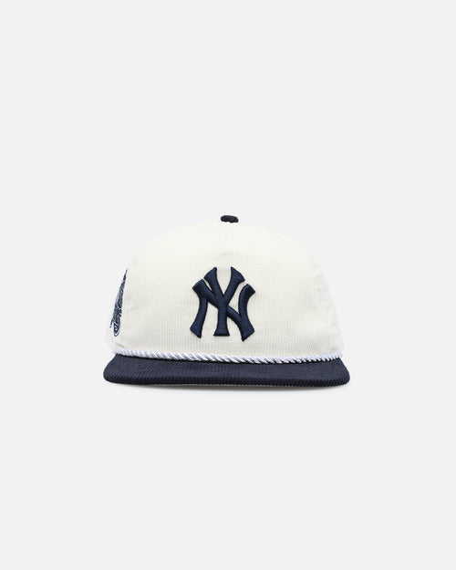 New Era New York Yankees '2-Tone Corduroy' Golfer Snapback Chrome/Navy