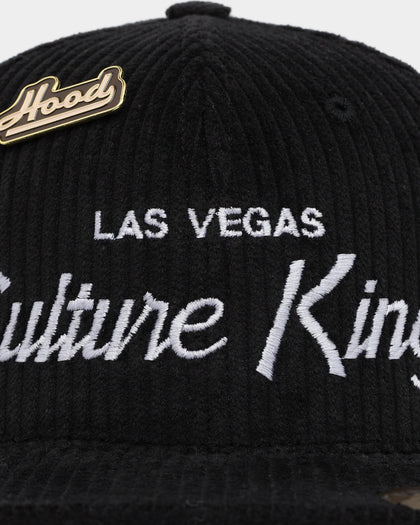 Hood X Culture Kings Las Vegas Collab Original Corduroy Snapback Black