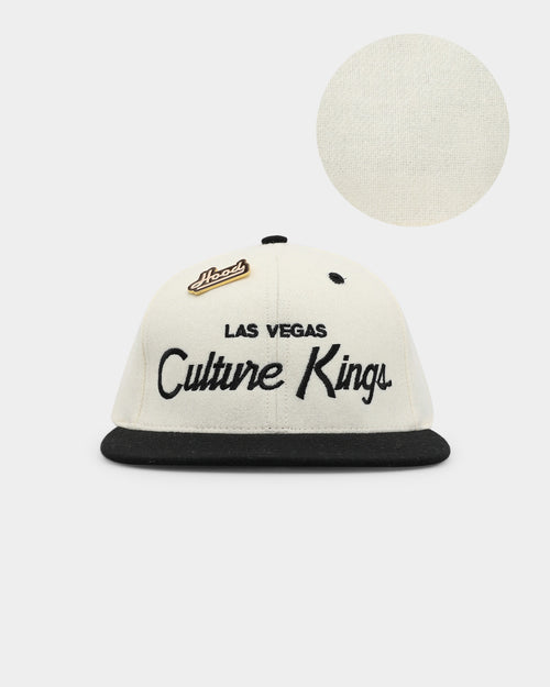 Hood X Culture Kings Las Vegas Collab Original Snapback White/Black
