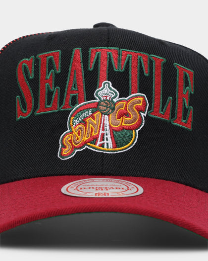Mitchell & Ness Seattle Supersonics Side Swipe OG Snapback Black/Red