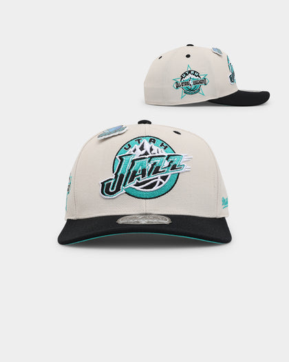 Mitchell & Ness Utah Jazz 'Diamond' Fitted Bone/Black