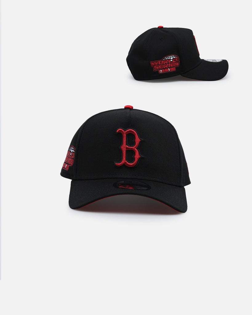 New Era Boston Red Sox 'Satin Scarlet' 9FORTY A-Frame Snapback Black/S ...