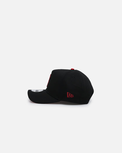 New Era Boston Red Sox 'Satin Scarlet' 9FORTY A-Frame Snapback Black/Scarlet