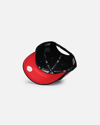 New Era Oakland Athletics 'Satin Scarlet' 9FORTY A-Frame Snapback Black/Scarlet