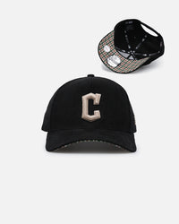 New Era Cleveland Guardians 9FORTY A-Frame Snapback Black/Plaid