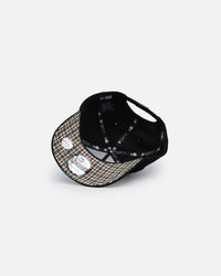 New Era Cleveland Guardians 9FORTY A-Frame Snapback Black/Plaid