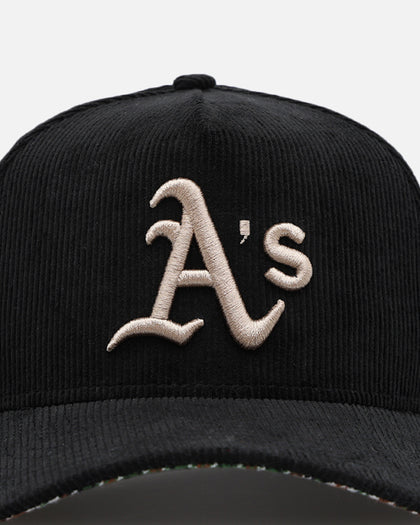 New Era Oakland Athletics 9FORTY A-Frame Snapback Black/Plaid