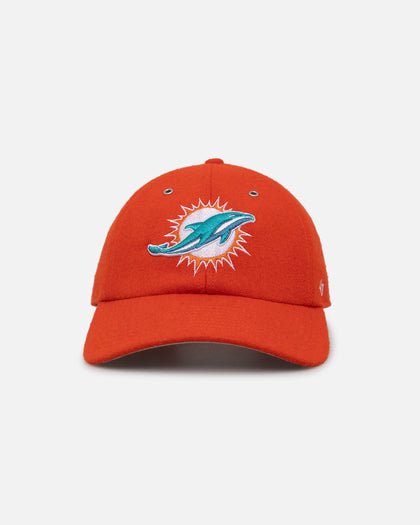 47 Brand Miami Dolphins Wooly Clean Up Strapback Orange
