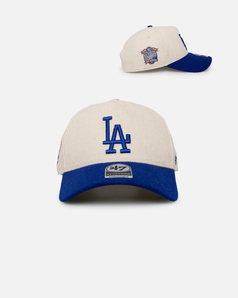 47 Brand Los Angeles Dodgers 'Wooly Offside DT' Sure Shot Snapback Natural/Royal