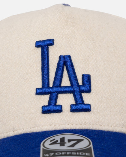47 Brand Los Angeles Dodgers 'Wooly Offside DT' Sure Shot Snapback Natural/Royal
